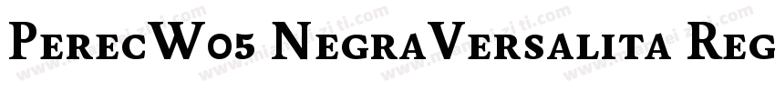 PerecW05 NegraVersalita Regular字体转换